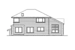 Modern House Plan Rear Elevation - Kirkshire Craftsman Home 071D-0096 - Search House Plans and More