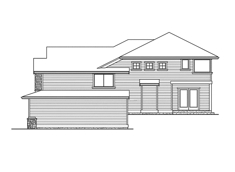 Southern House Plan Right Elevation - Kirkshire Craftsman Home 071D-0096 - Search House Plans and More