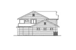 Modern House Plan Left Elevation - Mellerstain Craftsman Home 071D-0097 - Shop House Plans and More