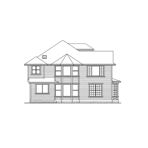 Traditional House Plan Left Elevation - Corina Place Traditional Home 071D-0099 - Search House Plans and More