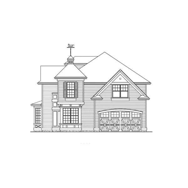 Traditional House Plan Right Elevation - Corina Place Traditional Home 071D-0099 - Search House Plans and More