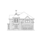 Traditional House Plan Right Elevation - Corina Place Traditional Home 071D-0099 - Search House Plans and More