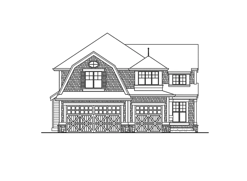 Modern House Plan Front Elevation - Silvermill Craftsman Home 071D-0100 - Shop House Plans and More