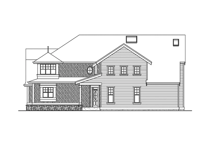 Southern House Plan Right Elevation - Silvermill Craftsman Home 071D-0100 - Shop House Plans and More