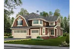 Craftsman House Plan Front Photo 01 - Lynnbrook Shingle Style Home 071D-0101 - Shop House Plans and More