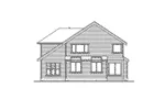 Shingle House Plan Rear Elevation - Orford Craftsman Home 071D-0103 - Shop House Plans and More
