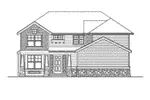 Modern House Plan Front Elevation - Norfork Traditional Home 071D-0104 - Shop House Plans and More