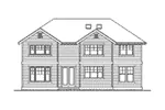 Southern House Plan Rear Elevation - Norfork Traditional Home 071D-0104 - Shop House Plans and More