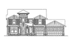 Contemporary House Plan Front Elevation - Glen Alpine Craftsman Home 071D-0106 - Search House Plans and More