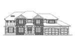 Arts & Crafts House Plan Front Elevation - Jontell Luxury Style Home 071D-0109 - Search House Plans and More