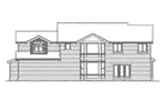 Arts & Crafts House Plan Rear Elevation - Enderby Craftsman Home 071D-0110 - Search House Plans and More