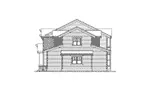 Traditional House Plan Right Elevation - Enderby Craftsman Home 071D-0110 - Search House Plans and More