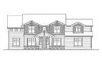 Shingle House Plan Front Elevation - Rockbrook Craftsman Home 071D-0111 - Shop House Plans and More