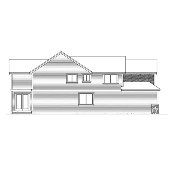 Modern House Plan Left Elevation - Dalhousie Craftsman Home 071D-0114 - Search House Plans and More