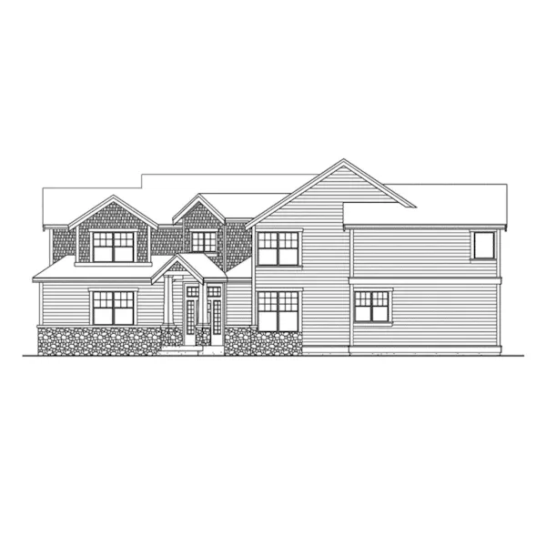 Modern House Plan Right Elevation - Dalhousie Craftsman Home 071D-0114 - Search House Plans and More