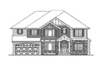 Southern House Plan Front Elevation - Bellingham Arts And Crafts Home 071D-0116 - Search House Plans and More