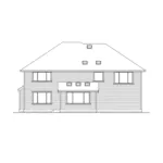 Southern House Plan Rear Elevation - Bellingham Arts And Crafts Home 071D-0116 - Search House Plans and More