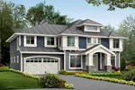Arts & Crafts House Plan Front Image - Cardiff Creek Craftsman Home 071D-0118 - Search House Plans and More