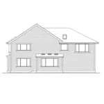 Modern House Plan Rear Elevation - Cardiff Creek Craftsman Home 071D-0118 - Search House Plans and More