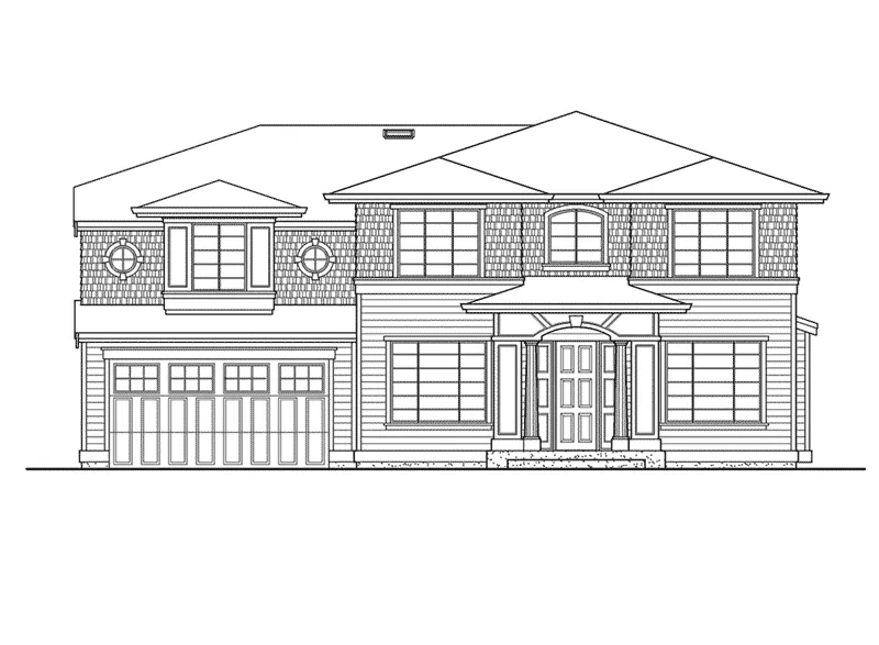 Modern House Plan Front Elevation - Morena Bend Craftsman Home 071D-0119 - Shop House Plans and More