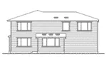 Modern House Plan Rear Elevation - Morena Bend Craftsman Home 071D-0119 - Shop House Plans and More