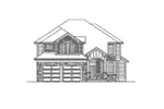 Craftsman House Plan Front Elevation - Wealden Tudor Home 071D-0120 - Shop House Plans and More
