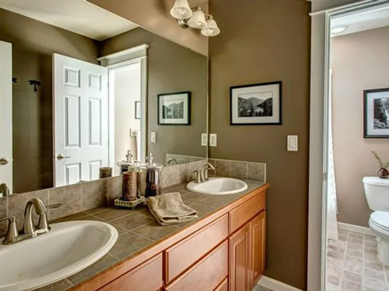 Luxury House Plan Bathroom Photo 02 - Scoville Place Modern Home 071D-0122 - Shop House Plans and More