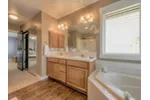 Luxury House Plan Master Bathroom Photo 02 - Scoville Place Modern Home 071D-0122 - Shop House Plans and More