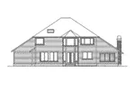 Arts & Crafts House Plan Rear Elevation - Scoville Place Modern Home 071D-0122 - Shop House Plans and More