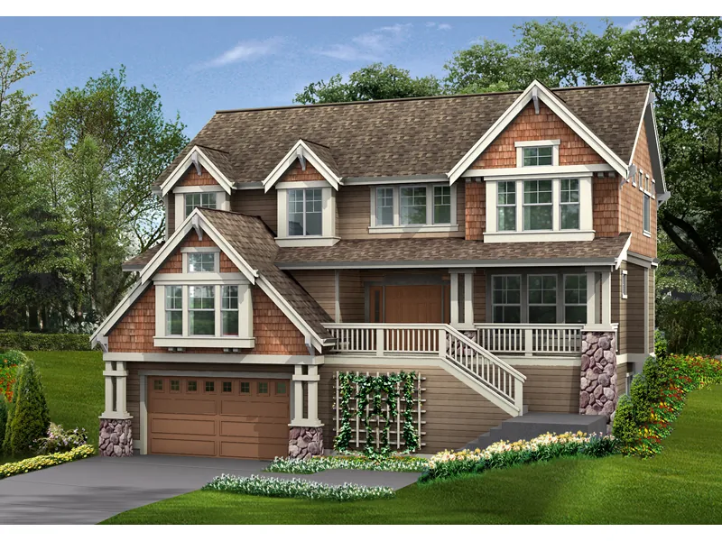 Craftsman House Design Has Stylish Curb Appeal
