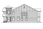 Traditional House Plan Right Elevation - Etherton Arts And Crafts Home 071D-0130 - Search House Plans and More