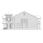 Modern House Plan Right Elevation - Etherton Arts And Crafts Home 071D-0130 - Search House Plans and More