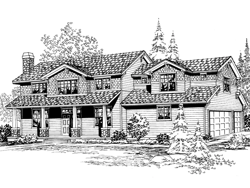 Contemporary House Plan Front Image of House - Emmett Luxury Country Home 071D-0131 - Search House Plans and More