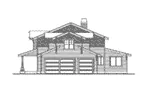 Modern House Plan Right Elevation - Emmett Luxury Country Home 071D-0131 - Search House Plans and More