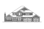 Southern House Plan Front Elevation - Saragossa Manor Luxury Home 071D-0132 - Shop House Plans and More