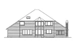 Traditional House Plan Rear Elevation - Saragossa Manor Luxury Home 071D-0132 - Shop House Plans and More