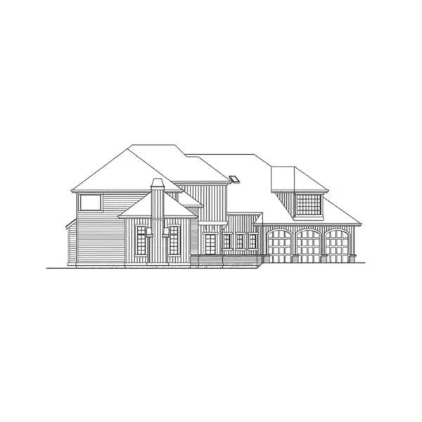 Traditional House Plan Left Elevation - Glasgow European Home 071D-0133 - Search House Plans and More