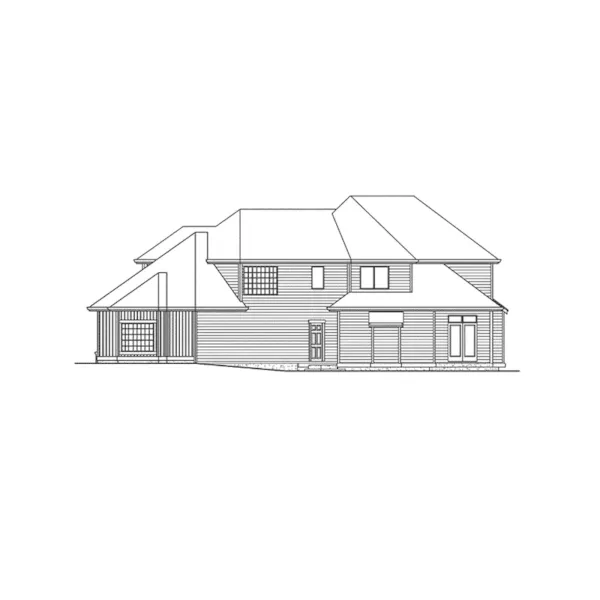 Traditional House Plan Right Elevation - Glasgow European Home 071D-0133 - Search House Plans and More