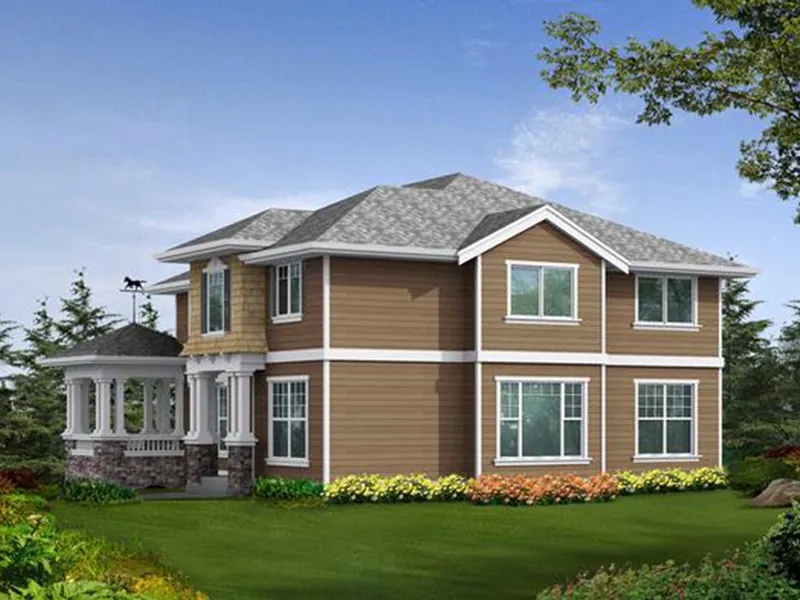 Luxury House Plan Color Image of House - Gramercy Place Craftsman Home 071D-0134 - Search House Plans and More