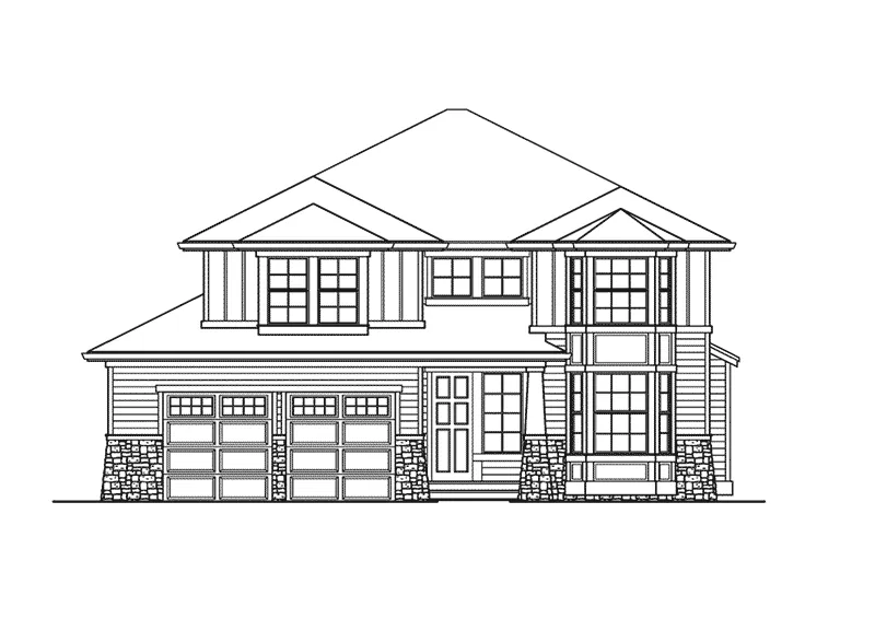 Craftsman House Plan Front Elevation - Edwin Manor Luxury Home 071D-0135 - Search House Plans and More
