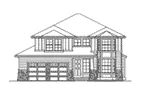 Southern House Plan Front Elevation - Edwin Manor Luxury Home 071D-0135 - Search House Plans and More
