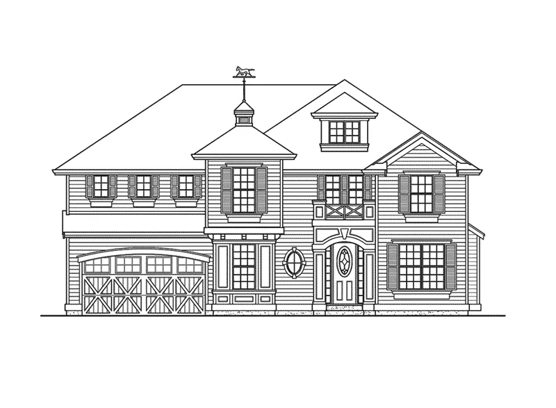 Southern House Plan Front Elevation - Helm Luxury Home 071D-0136 - Search House Plans and More