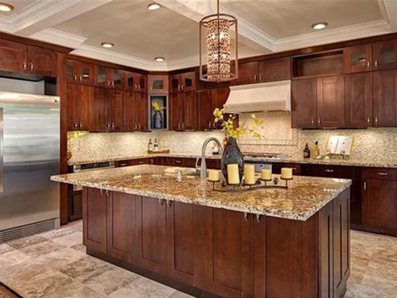 Luxury House Plan Kitchen Photo 02 - Helm Luxury Home 071D-0136 - Search House Plans and More
