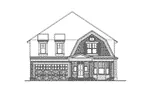 Farmhouse Plan Front Elevation - Plum Grove Luxury Country Home 071D-0138 - Shop House Plans and More