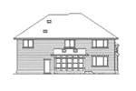 Contemporary House Plan Rear Elevation - Lewisham Tudor Home 071D-0141 - Shop House Plans and More