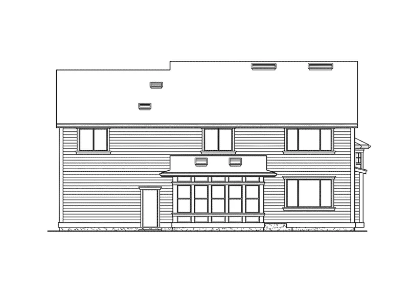 Luxury House Plan Rear Elevation - Revere Point Luxury Home 071D-0142 - Shop House Plans and More