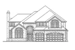 Contemporary House Plan Front Elevation - Mulberry Green Luxury Home 071D-0144 - Shop House Plans and More