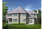 Contemporary House Plan Rear Photo 01 - Mulberry Green Luxury Home 071D-0144 - Shop House Plans and More