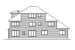 Craftsman House Plan Rear Elevation - Glenshire Craftsman Home 071D-0146 - Search House Plans and More