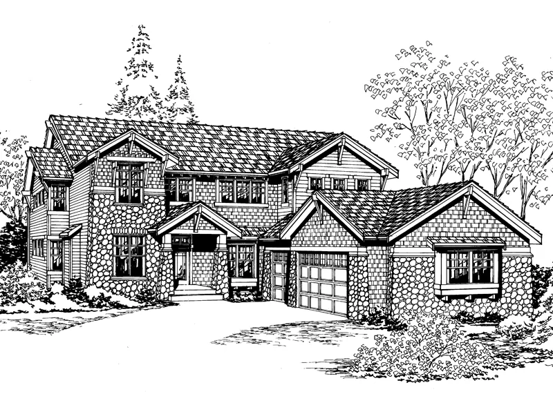 Country House Plan Front Image of House - Lester Manor Traditional Home 071D-0150 - Shop House Plans and More
